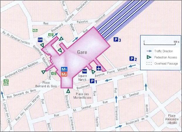 Marselio geležinkelio stotis map