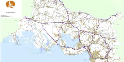 Žemėlapis Marselio dviratį 