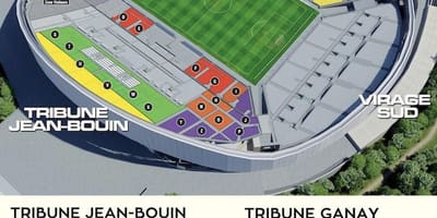 Žemėlapis Marselio futbolo stadionas 