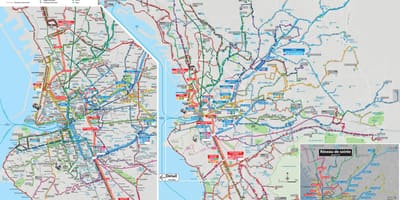 Marselio autobusų maršruto žemėlapį