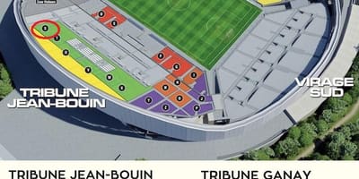 Stade velodrome krėslų žemėlapyje